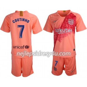 Fotbalový Dres FC Barcelona Coutinho 7 Dětské Alternativní 2018/19